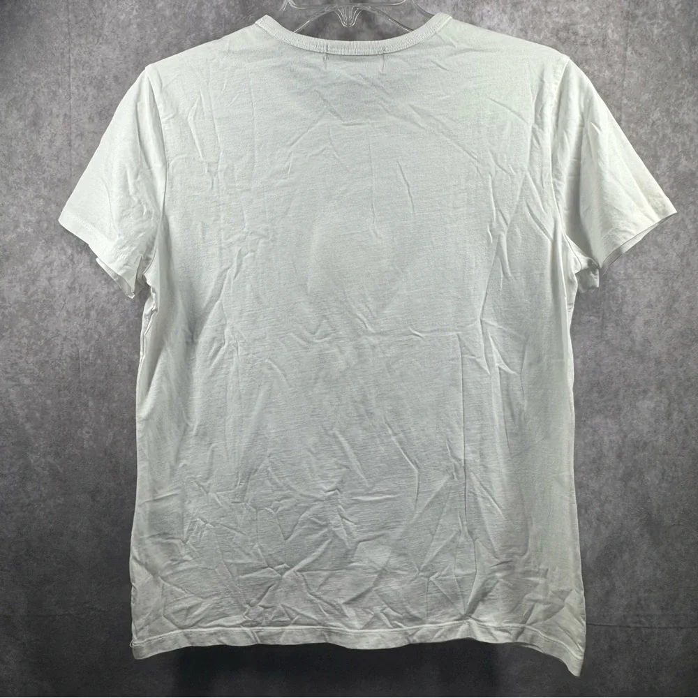 Lauren Active Ralph Lauren Women’s White Short Sleeve Tee with Embossed Design - Picture 3 of 12